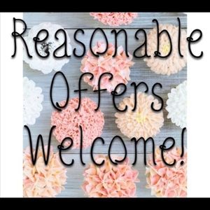 Accepting Reasonable Offers!